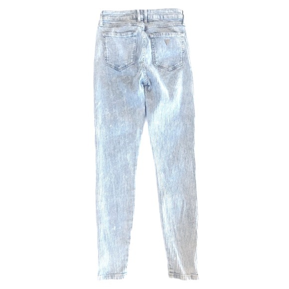 Vintage 1980's Original GUESS Marilyn 3 Zip Bleach Washed Textured Soft Denim - Picture 6 of 10